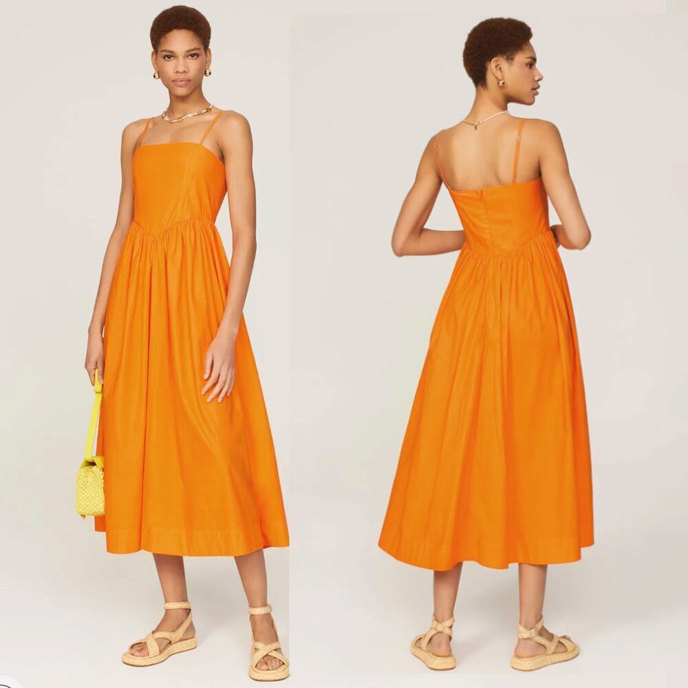 Ronny Kobo Robin Dress In Orange - Size Xl
